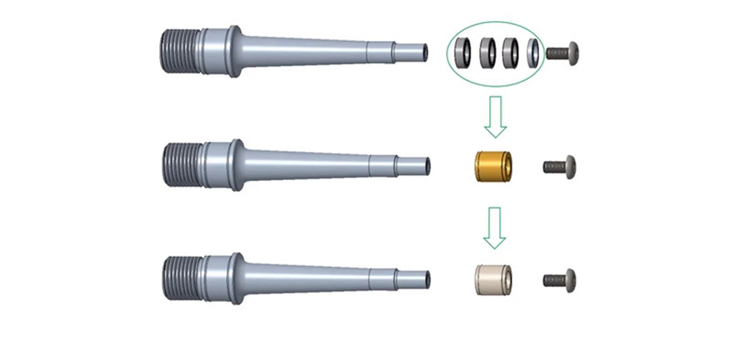 Aluminum Pedal Bearing Rebuild Kit